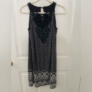 Black and white classy dress